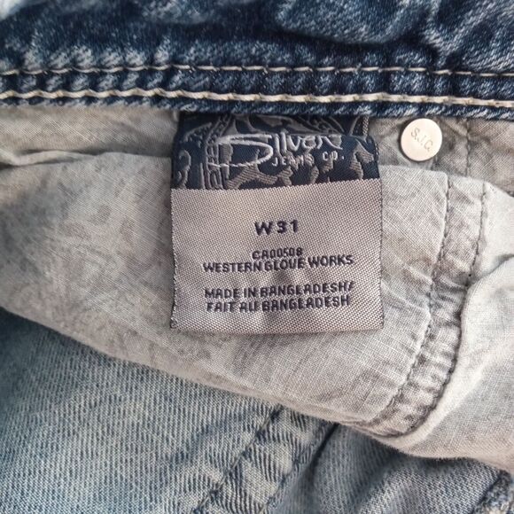 SILVER JEANS Natsuki Low Rise Crop W 31 Women's Capri Jeans - Picture 3 of 5